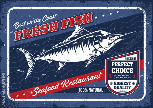 Fresh fish at coastal seafood eatery