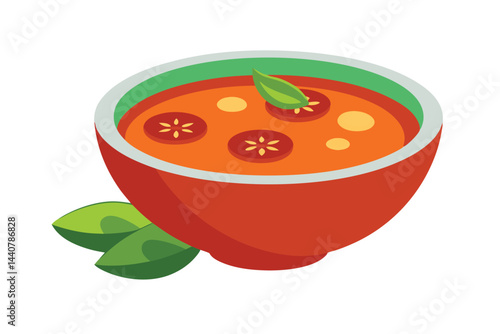tomato soup in a bowl