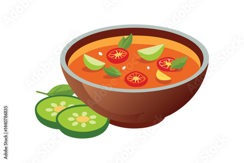 tomato soup in a bowl