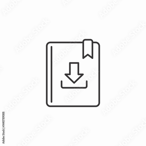 download book icon sign vector