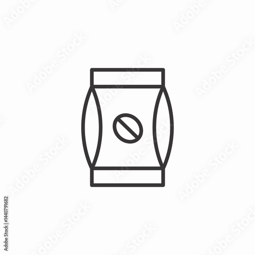 ground coffee icon sign vector