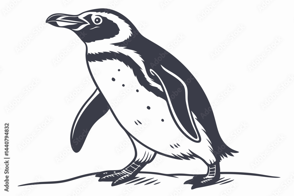 Fototapeta premium penguin vector illustration