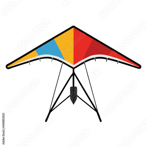Hang glider icon isolated on white background
