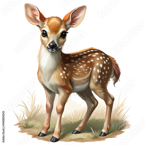 roe deer isolated on white
