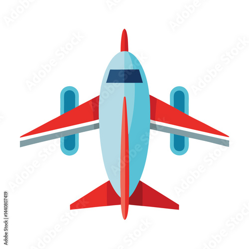Passenger jet icon isolated on white background