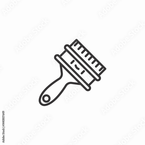 paint brush icon sign vector