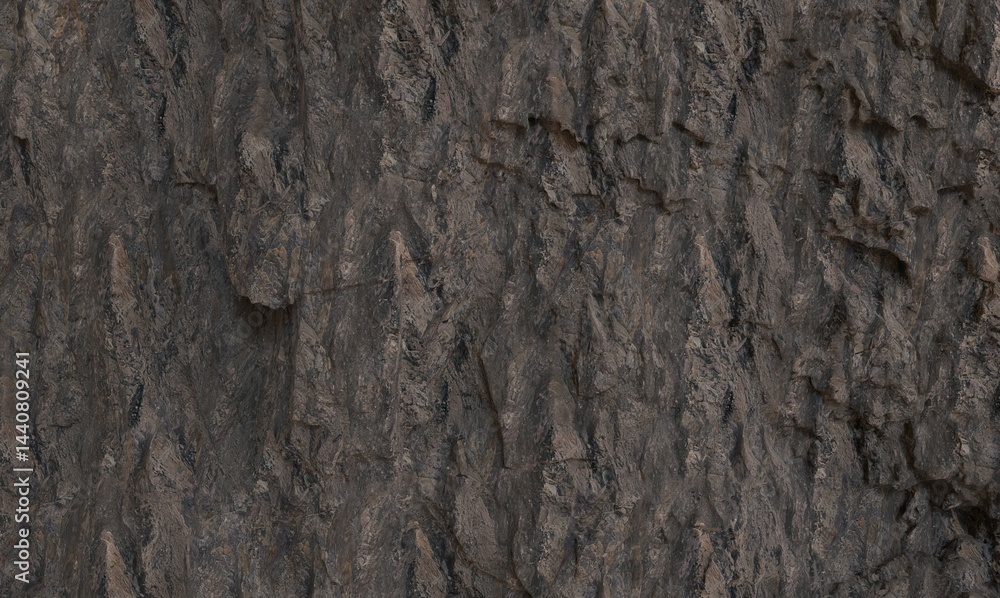 Close-up view of rough, textured bark Close-up view of rough, textured bark