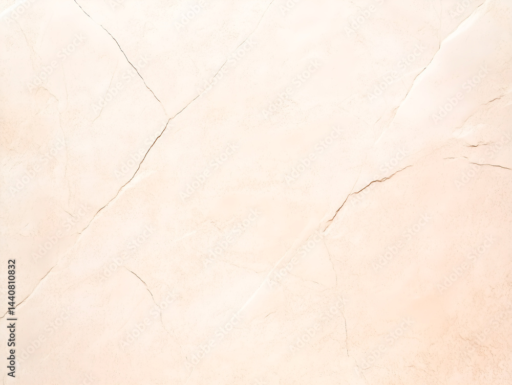 Obraz premium Close-up view of a beige marble stone surface with natural veins