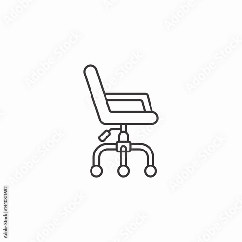 reclining chair icon sign vector