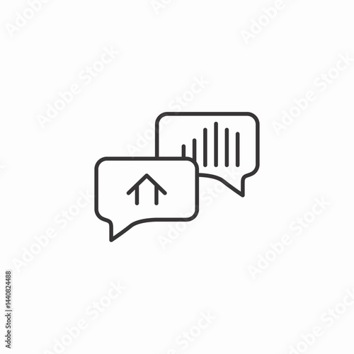 speech bubble icon sign vector
