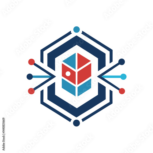 Minimalist logo design representing an advanced materials platform showcasing innovation in technology and modernity