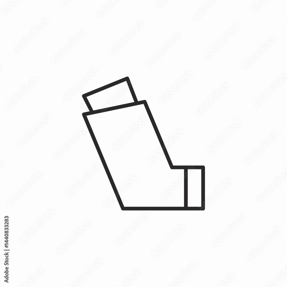 asthma inhaler icon sign vector asthma inhaler icon sign vector
