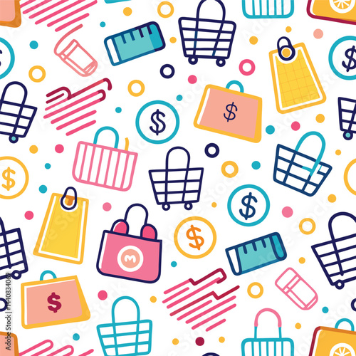 Colorful Shopping Pattern