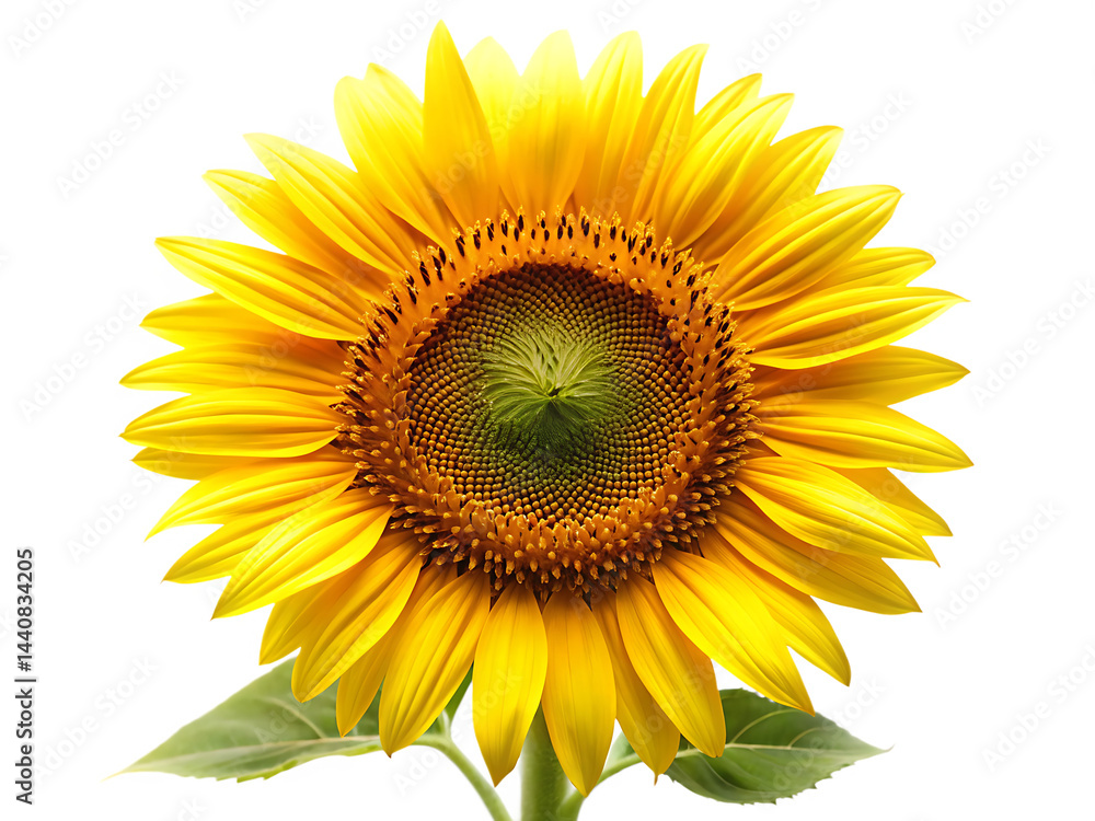 Fototapeta premium beautiful sunflower isolated on white background PNG