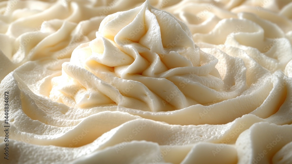 Whipped cream swirls Whipped cream swirls