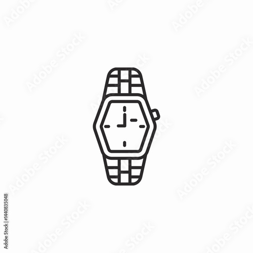 classic watch icon sign vector