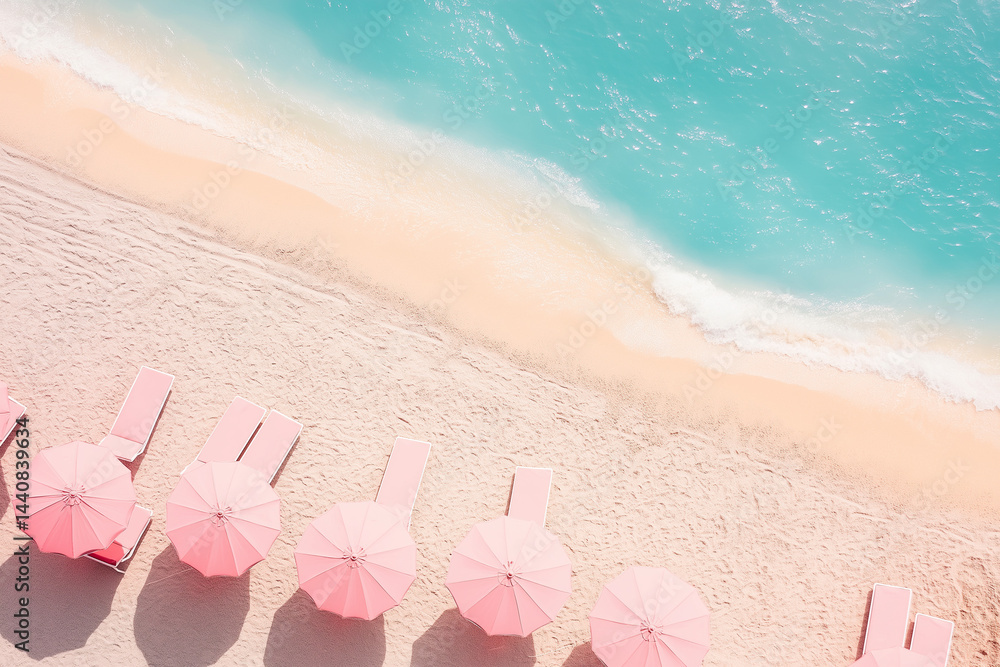 A hot summer landscape on a warm, sunny day at the beach by the sea A hot summer landscape on a warm, sunny day at the beach by the sea