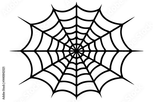 Spider web silhouette vector art with a spider inside, halloween theme, spider, web, spiderweb, silhouette, vector, illustration, design, isolated, black, halloween, arachnid, scary, danger, trap