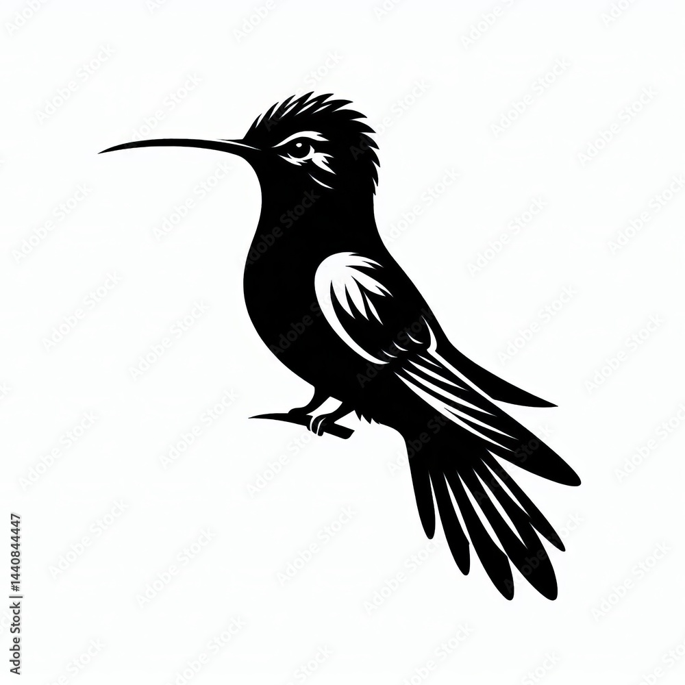 Obraz premium Hummingbird Silhouette