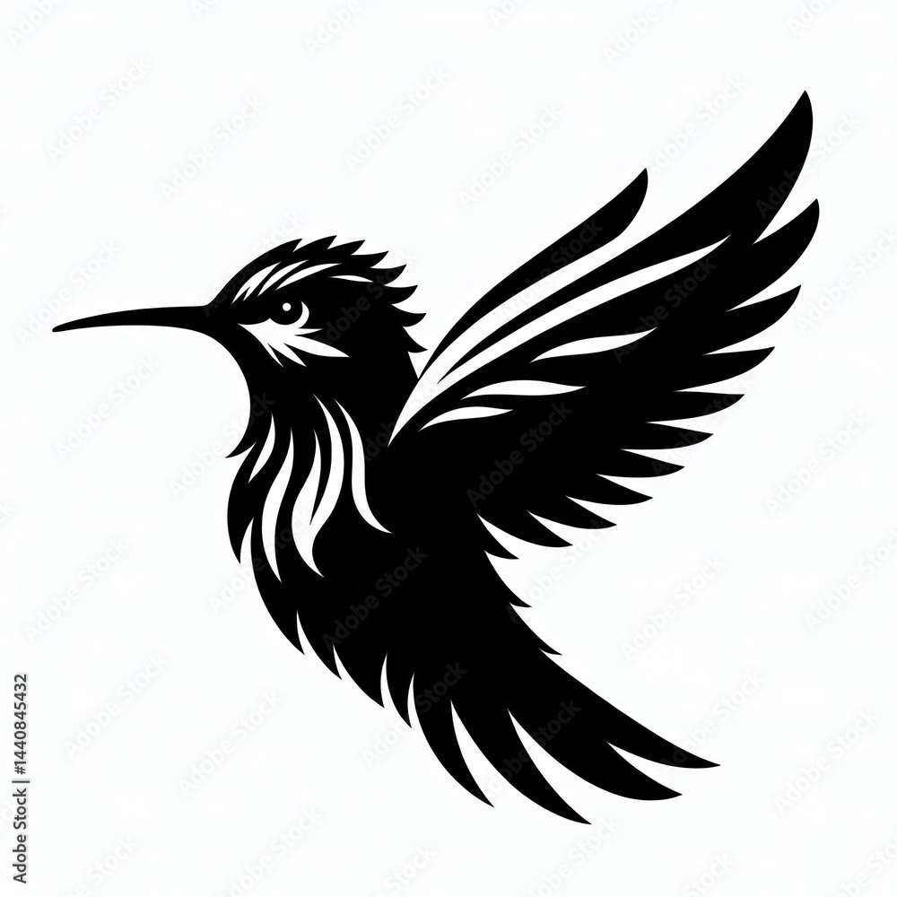 Fototapeta premium Hummingbird Silhouette