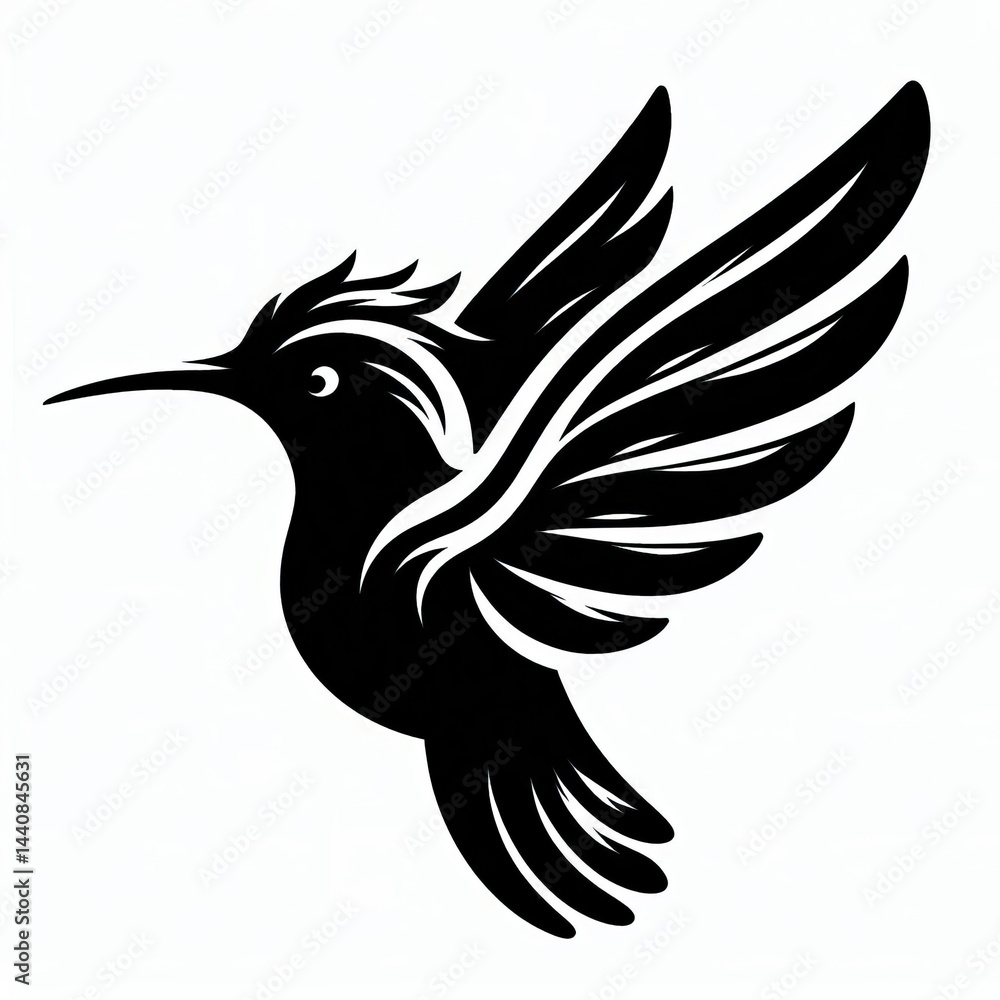 Fototapeta premium Hummingbird Silhouette