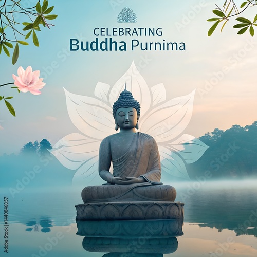 Buddha Purnima Post Design photo