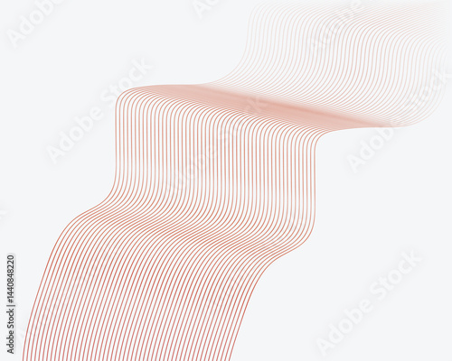 Abstract Gradient Wave Line Vector Background. Wave Line Background, Wallpaper, Banner, Artwork.