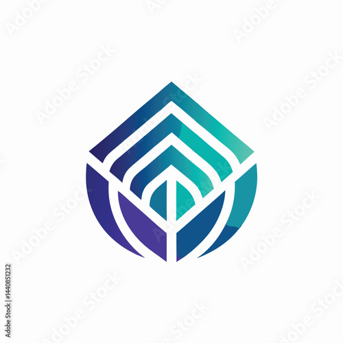Sleek minimalist logo design representing contactless retail solutions for modern shopping experiences