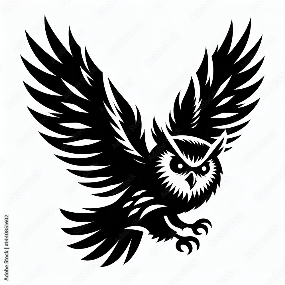 Obraz premium Majestic Owl Silhouette