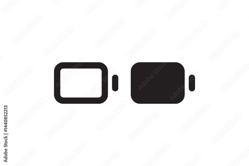 Smartwatch Icon Minimalist Outline and Solid Style Vector Smartwatch Icon Minimalist Outline and Solid Style Vector