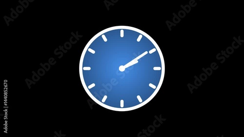 Wallpaper Mural Minimalist Clock ISolated Animation, Minimalist Clock Animation Torontodigital.ca