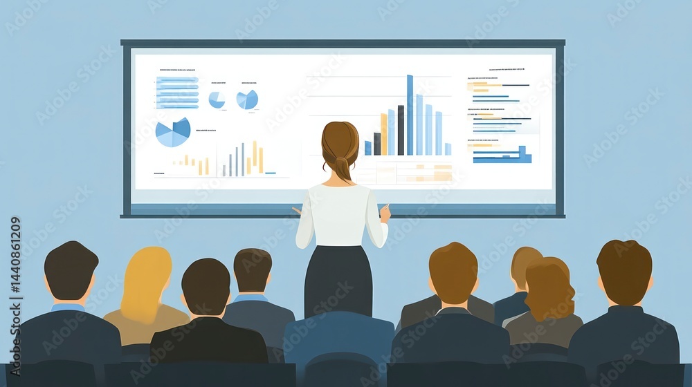Business Presentation with Data Visualization and Audience Engagement Business Presentation with Data Visualization and Audience Engagement