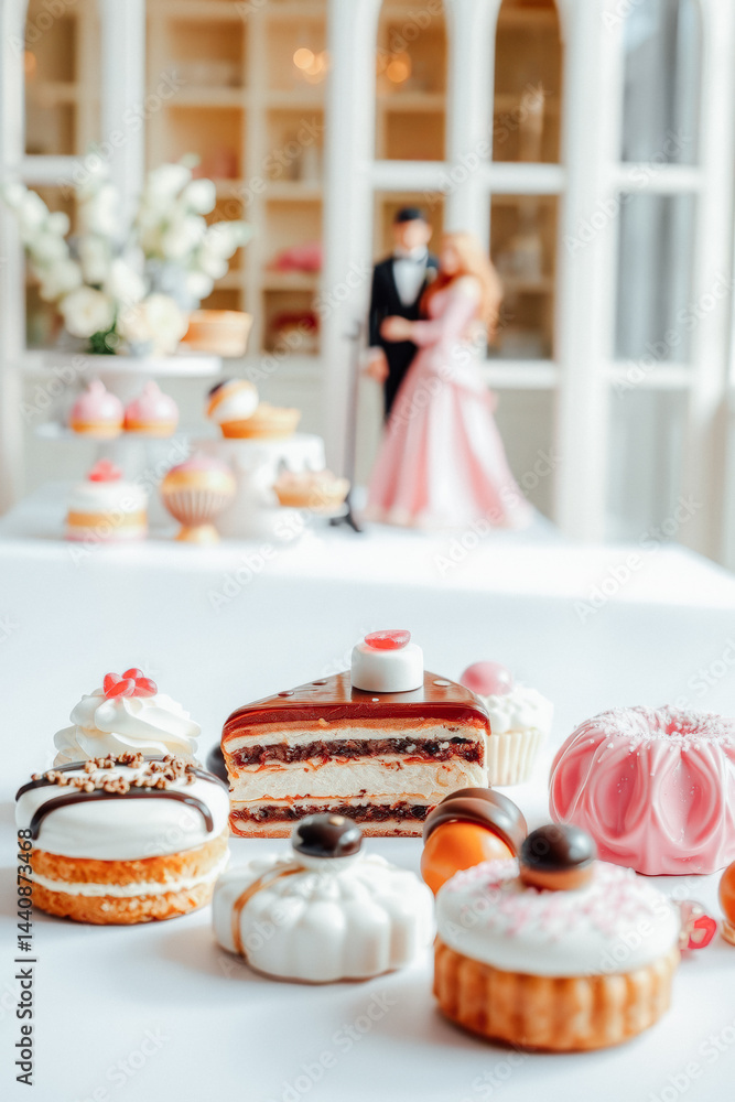 Delicious Dessert Display for a Wedding Celebration