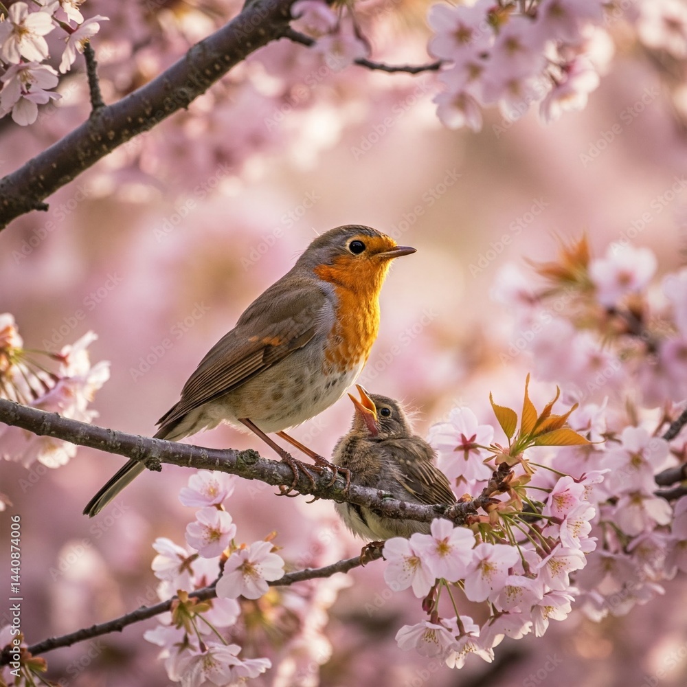 robin perched on a branch robin perched on a branch
