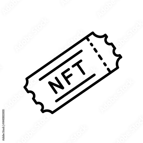 NFT ticket icon representing anti-counterfeiting measures  