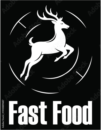Fast Food Deer Hunting T-Shirt Funny Gift For Hunters - printable editable vector art file.