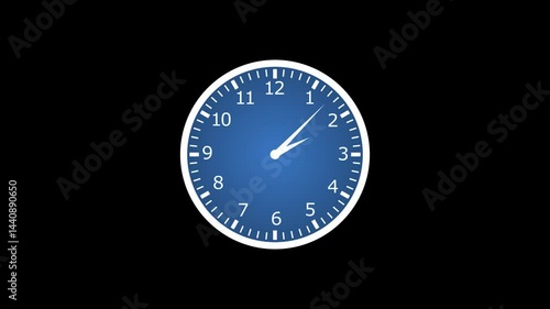 Wallpaper Mural Countdown Timer Concept with Analog Clock, Modern Flat Style Clock Countdown Animation, Analog Clock Counting Down to Deadline Torontodigital.ca