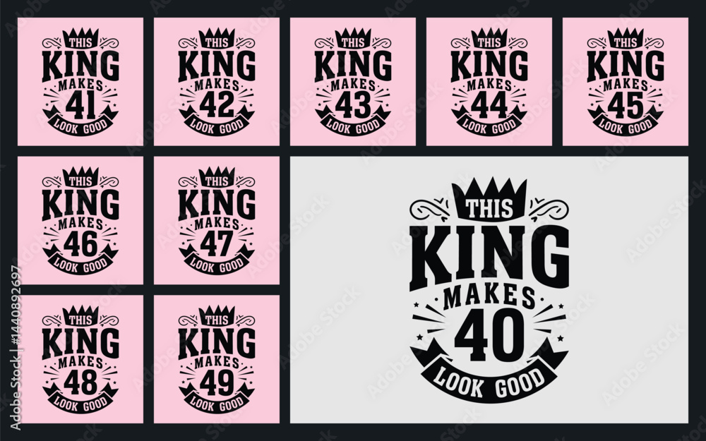 Fototapeta premium This king makes 40 look good