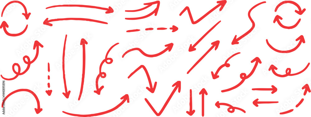 ベクターのペンの手書きの矢印セット 黒 矢印ハート装飾要素線画手描きスケッチ ベクターのペンの手書きの矢印セット 黒 矢印ハート装飾要素線画手描きスケッチ