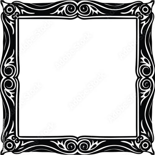 Ornate Square Picture Frame Design