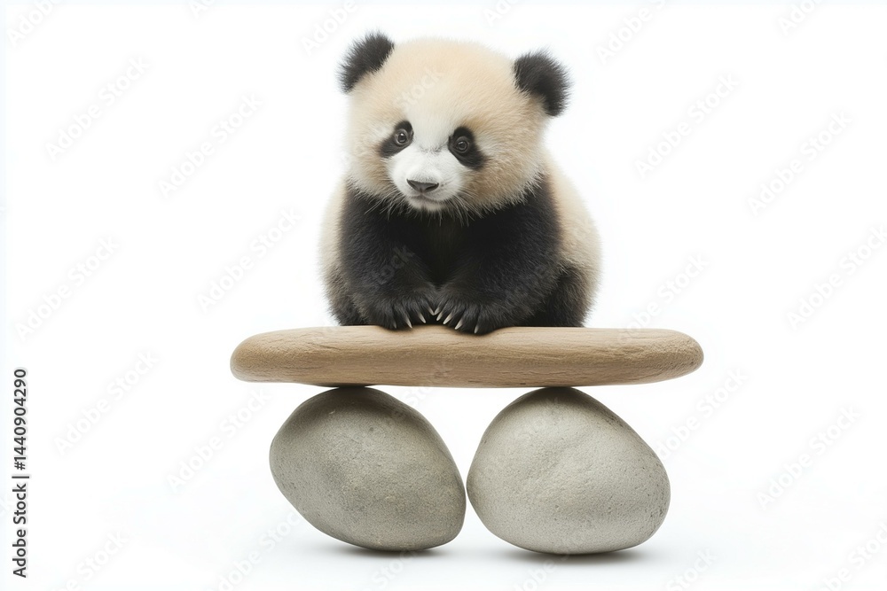 Fototapeta premium panda archetype symbol of balance and gentleness