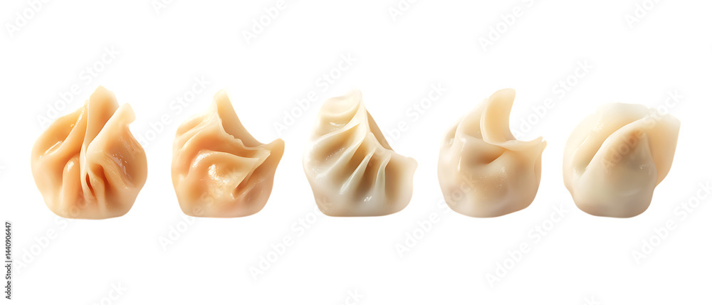 Pack of Dumplings Against Transparent Background for Food Branding, Asian Cuisine Promotion, or Restaurant Menu Design Projects Pack of Dumplings Against Transparent Background for Food Branding, Asian Cuisine Promotion, or Restaurant Menu Design Projects