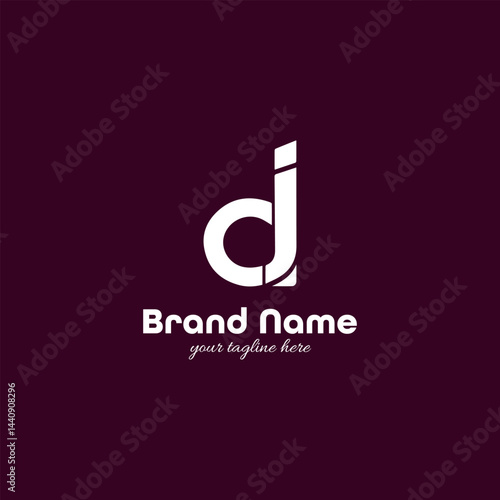 dj music logo design vector