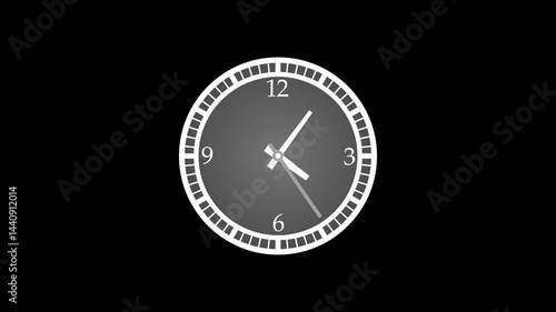 Wallpaper Mural Fast Forward Time Clock Animation, Minimalist Countdown Clock Isolated Animation Torontodigital.ca