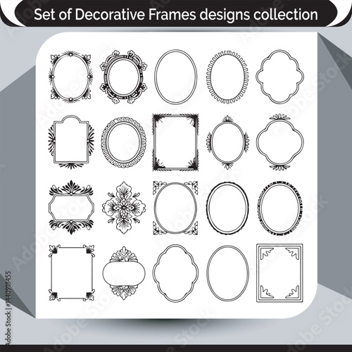 Ornamental Frame and Silhouette Label Collection