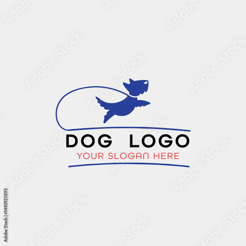 dog training grooming paw logo design vector Free Download dog training grooming paw logo design vector - GFXLoad