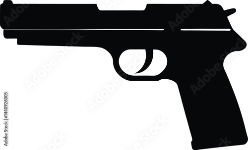 gun isolated on white