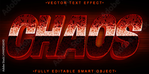Worn Chaos Vector Fully Editable Smart Object Text Effect