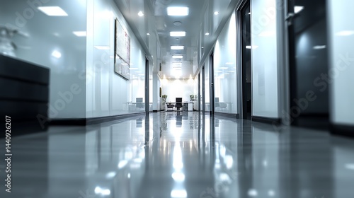 Wallpaper Mural Beautiful office corridor with defocused room for corporate ideas  
 Torontodigital.ca