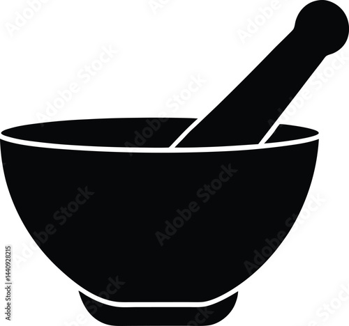 mortar with pestle